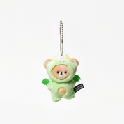 Mini Keyring Green Dragon Costume Bear