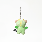 Mini Keyring Green Dragon Costume Bear