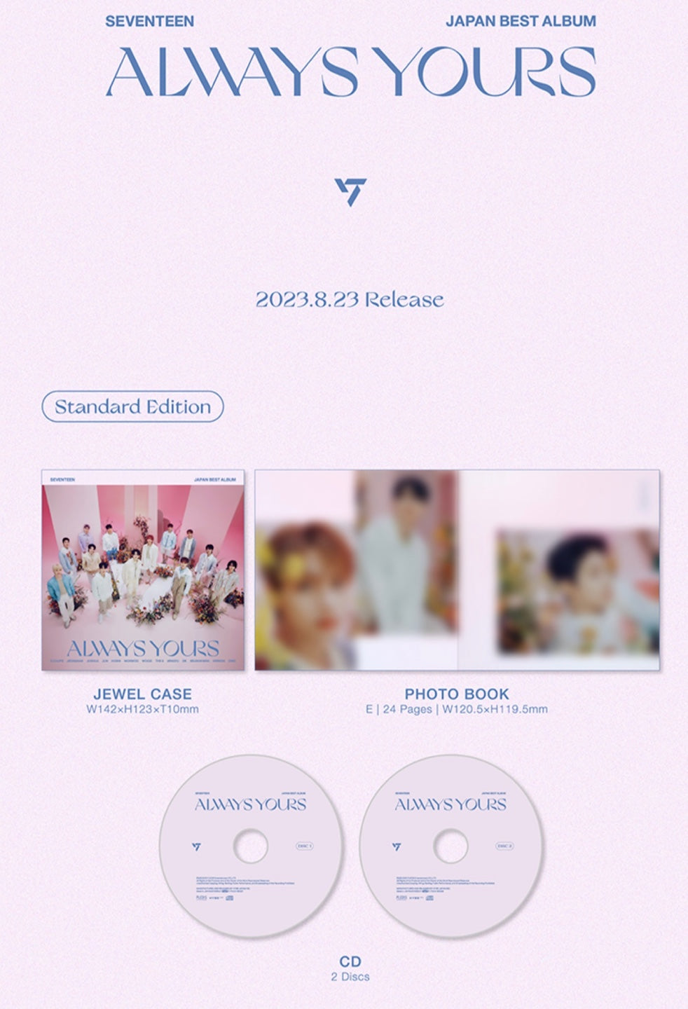 Seventeen Japan Best Album: Always Yours [Standard Edition] – Amuse Ground