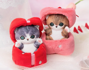 Mofusand 12cm Valentine's Day Box - Grey