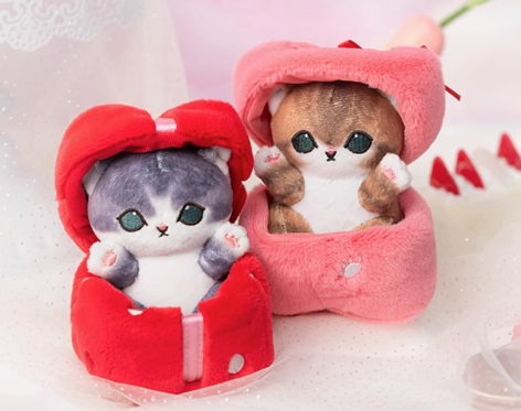 Mofusand 12cm Valentine's Day Box - Grey