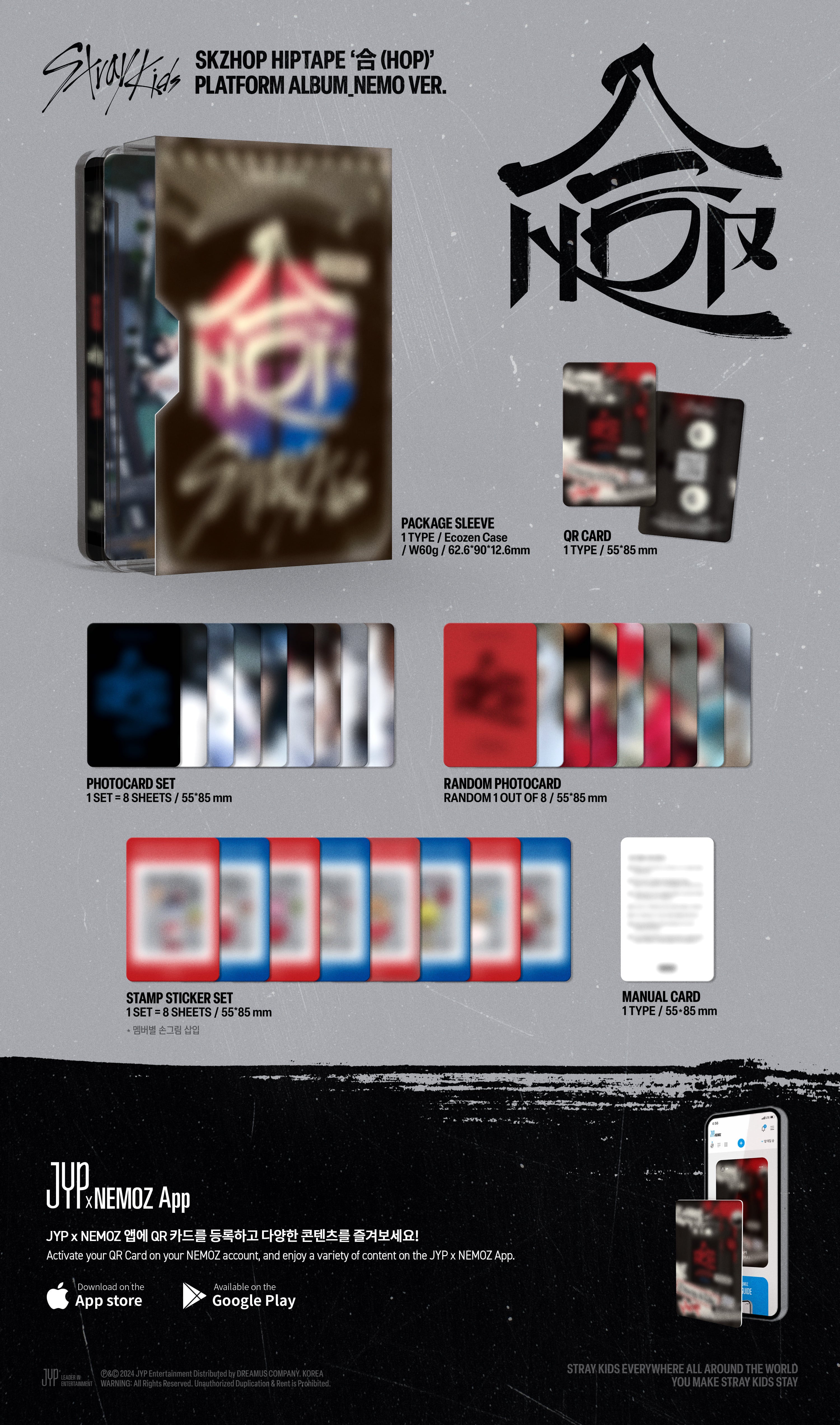 [Pre-Order] Stray Kids - [SKZHOP HIPTAPE 合 HOP] (PLATFORM Ver.) + JYP SHOP POB