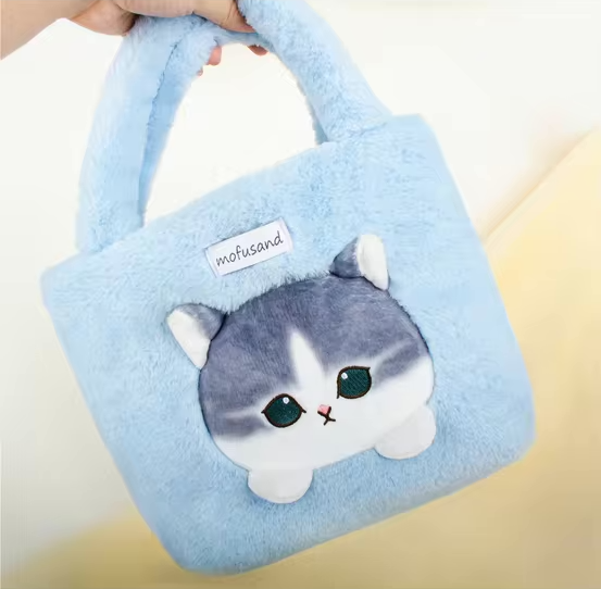 Mofusand Fluffy Eco Bag - Blue