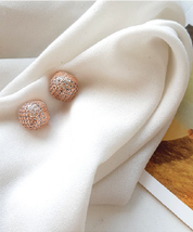 Bold Rose Gold & Silver Gem Studs