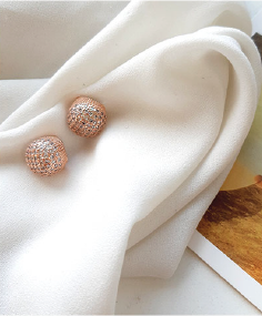 Bold Rose Gold & Silver Gem Studs