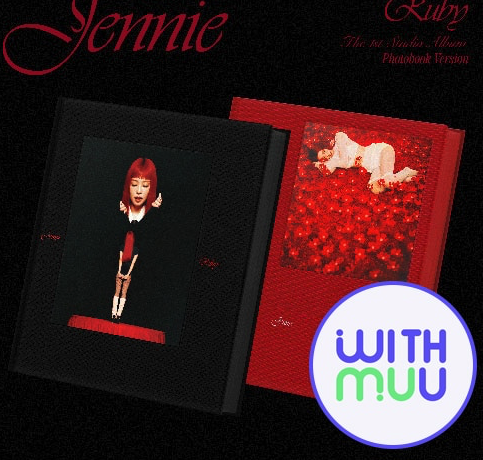 Jennie 1st Studio Album "Ruby" (Photobook Ver.) + Withmuu POB