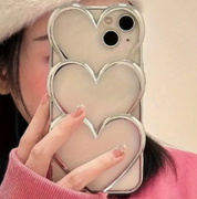 iPhone Case Electroplated Love Mobile Heart