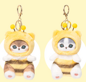 Mofusand Bag Charm - Bee (Yellow Brown)