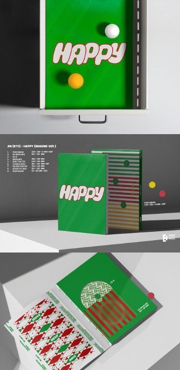 Jin (BTS) – Happy (Set) + Happy (Weverse Albums ver.) (Set) with Weverse POB