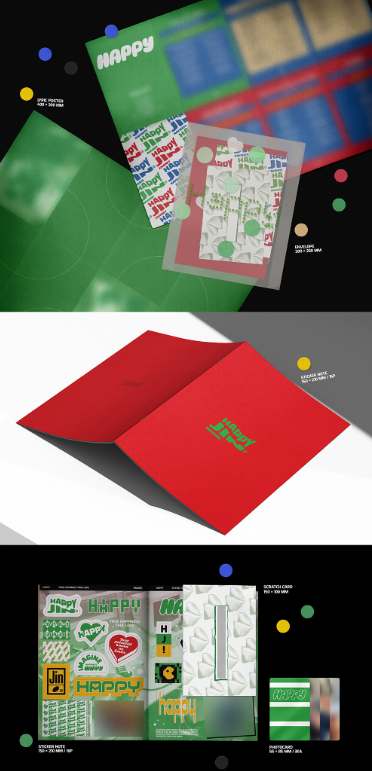 Jin (BTS) – Happy (Set) + Happy (Weverse Albums ver.) (Set) with Weverse POB