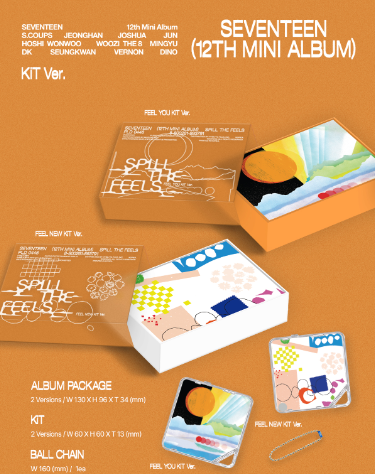 Seventeen 12th Mini Album "Spill The Feels" (Kit Ver.)