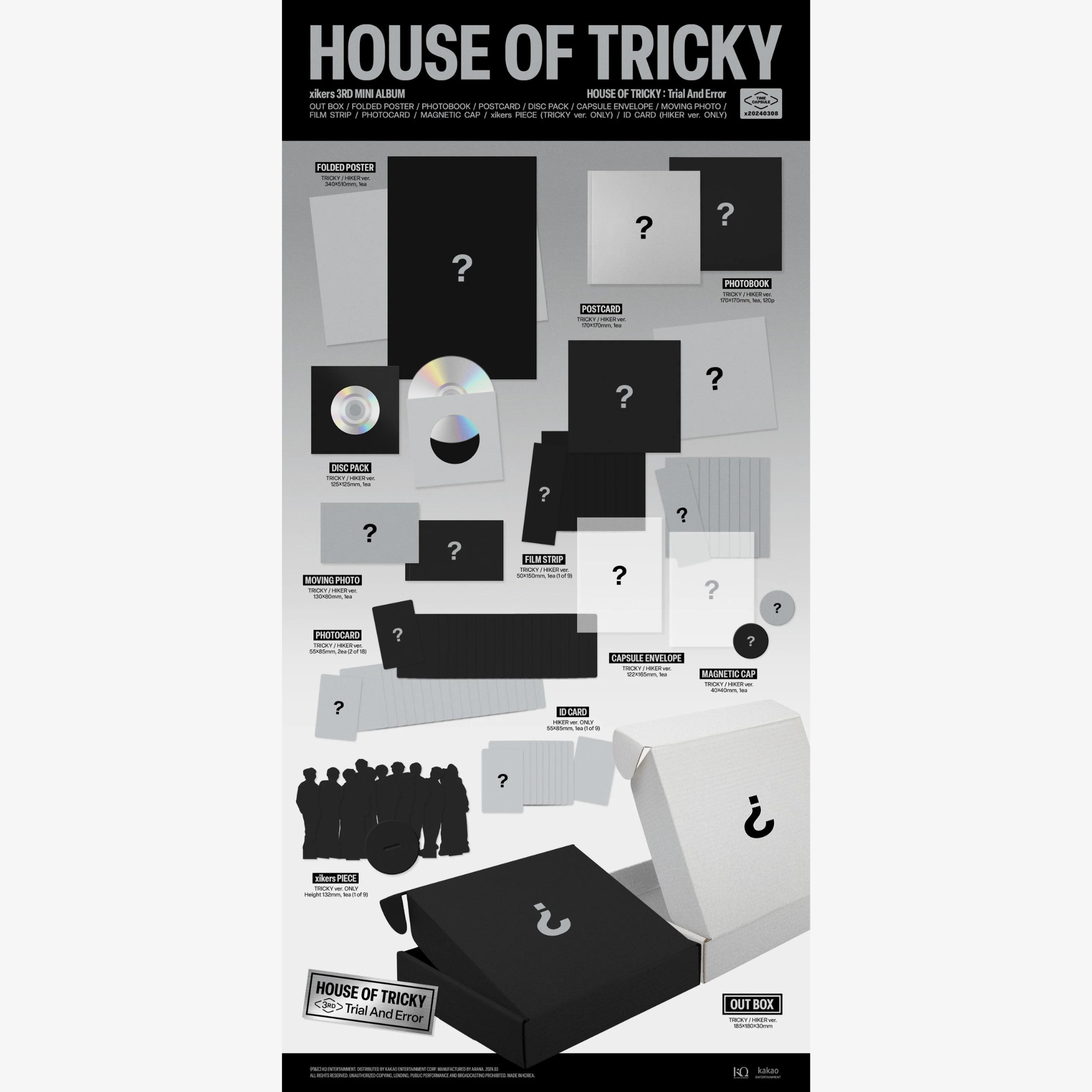 XIKERS: 3RD MINI ALBUM [HOUSE OF TRICKY: TRIAL AND ERROR]