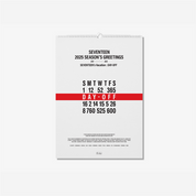 Seventeen 2025 Season's Greetings - Wall Calendar