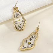 Earrings Vintage Clock