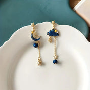 Earrings Elegant Star & Moon