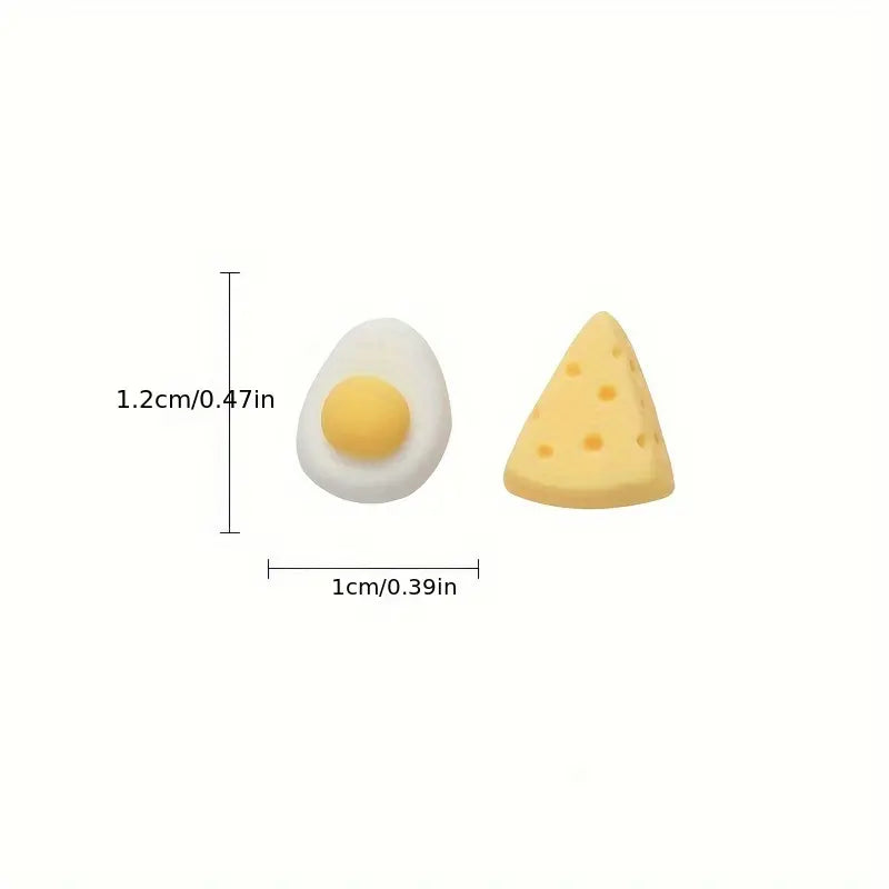 Earrings Cheese & Egg