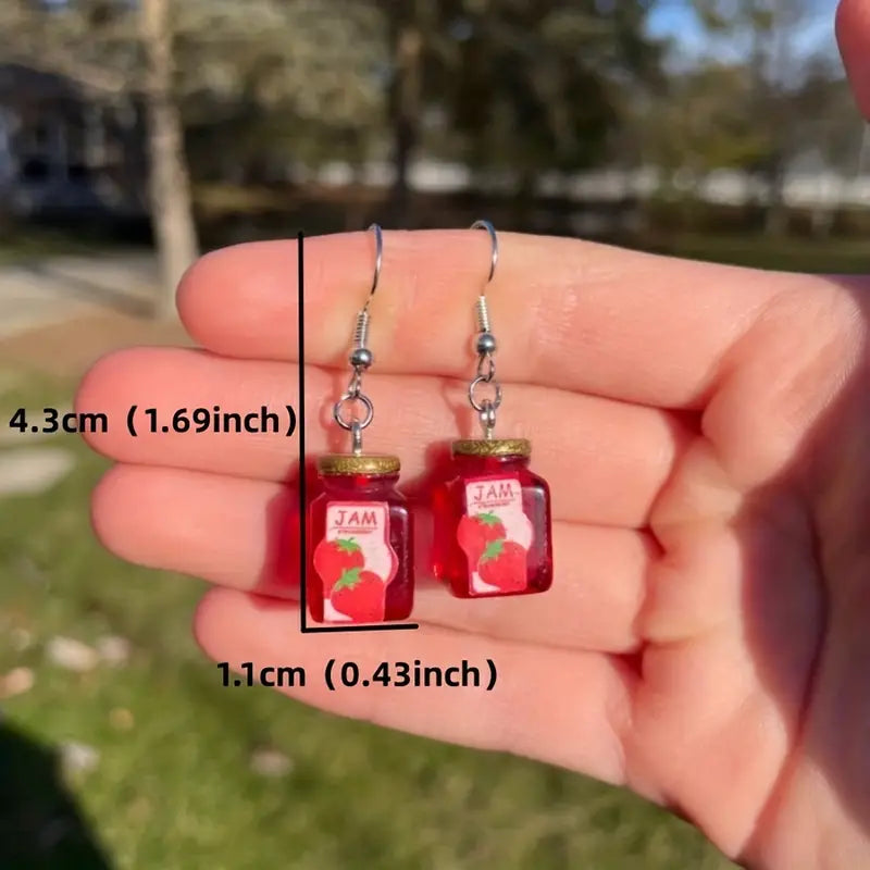 Earrings Strawberry Jam