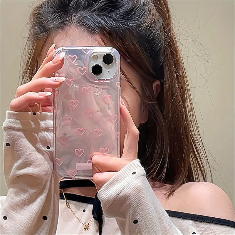 iPhone Gradient Love Heart Phone Case