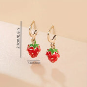 Earrings Dangle Strawberry