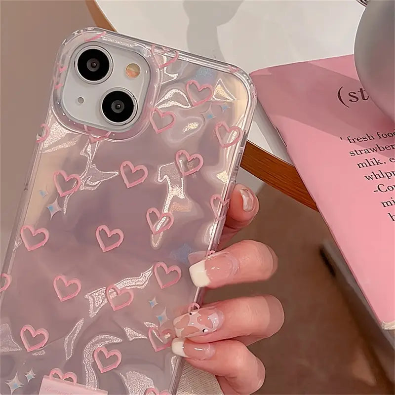 iPhone Gradient Love Heart Phone Case