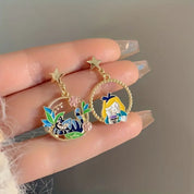 Earrings Alice in Wonderland Tea Time