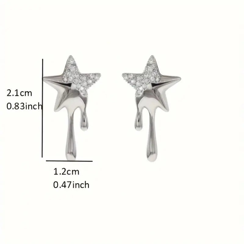 Earrings Melting Star