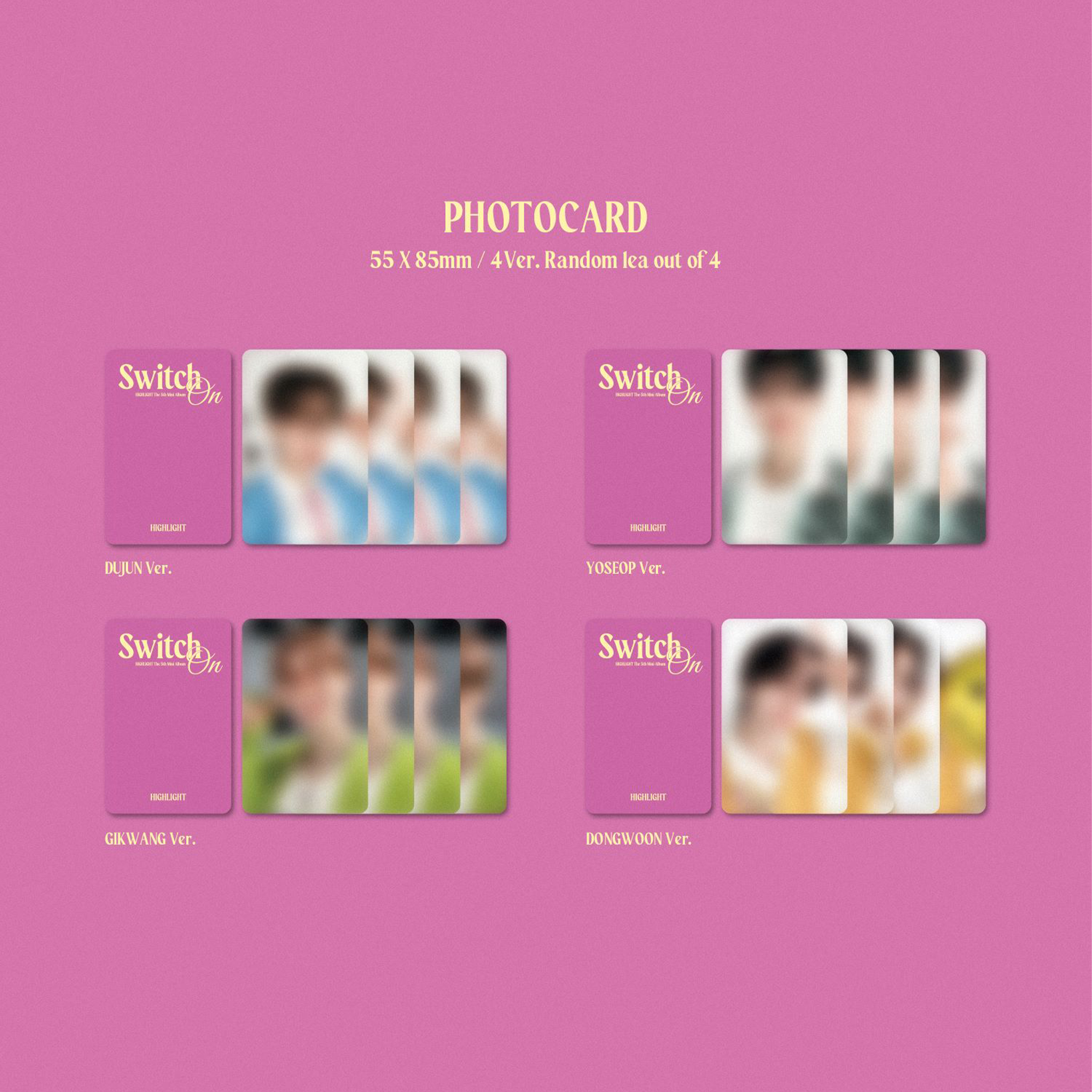 HIGHLIGHT - THE 5TH MINI ALBUM [SWITCH ON] (DIGIPACK VER.)