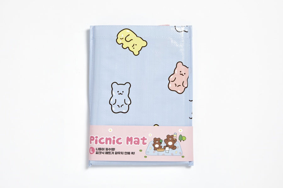 Picnic Mat with Pouch Jelly Bear (L)