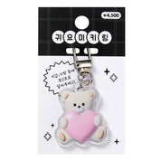 KEYRING HEART BEAR