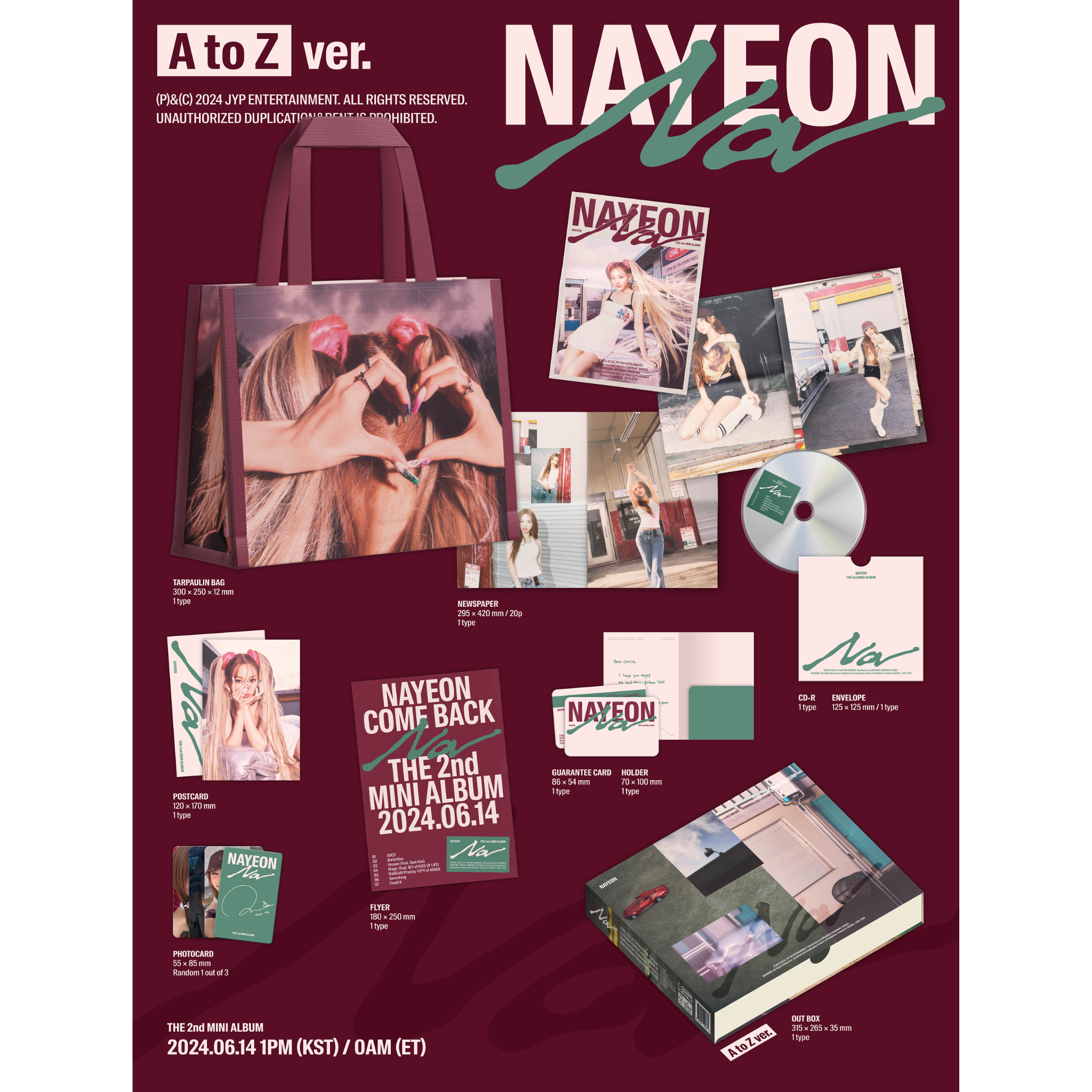 TWICE Nayeon 2nd Mini Album "Na" (A to Z Ver.) [Limited Edition]