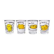 Sanrio Mini Shot Glass (1.5oz) - Gudatama Egg Styles