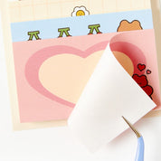 Sticky Note Pack: Bear Heart