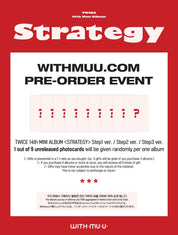 TWICE – 14th Mini Album [STRATEGY] + WITHMUU POB