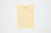 Sticky Memo Pad Grid Yellow