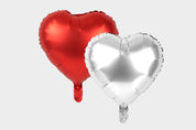 Foil Balloons 2 Packs (Red Silver)