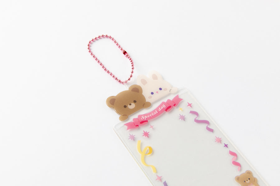 Photo Card Holder Bear & Bunny