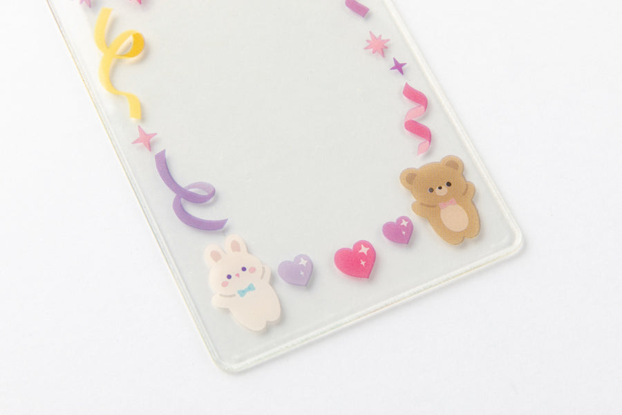 Photo Card Holder Bear & Bunny