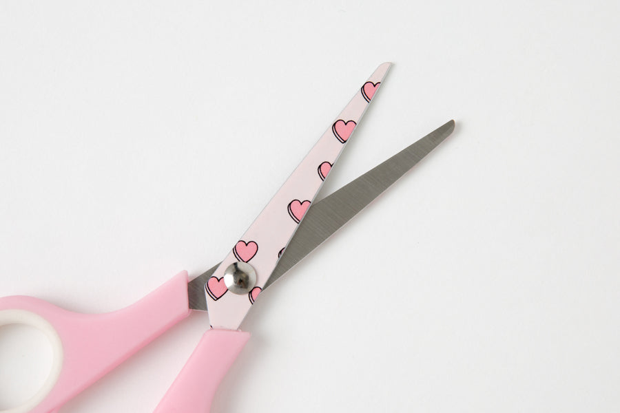 Printed Scissors Heart 14cm