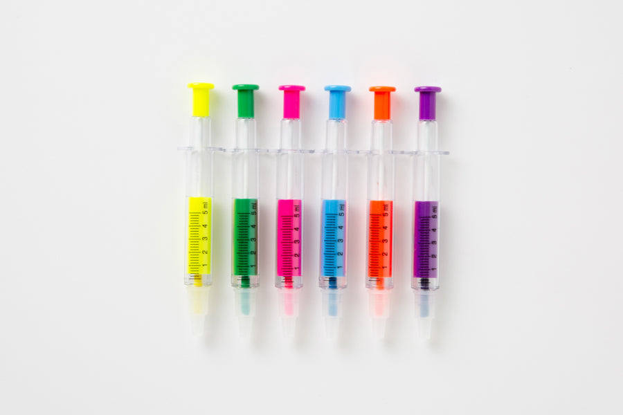 Highlighter Set Syringe 6-Color