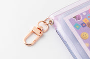 Pocket Card Case  Adorable Bear Purple