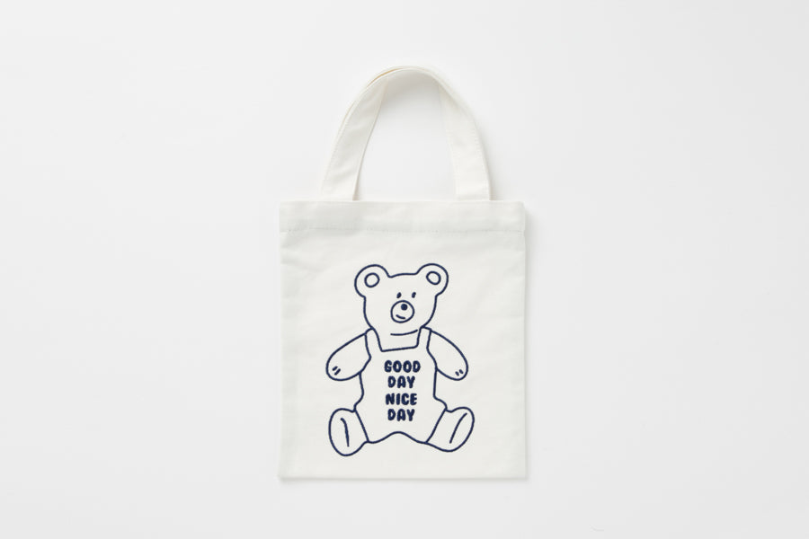 Eco Bag Teddy Bear White