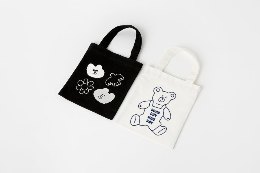 Eco Bag Teddy Bear White