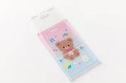 Photo Card Case Rainbow Bear with Bell Key Ring