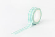 Masking Tape Check Mint 15mm