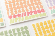 Sticker Pack Multi Color Numbers