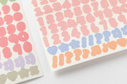 Sticker Pack Multi Color Numbers