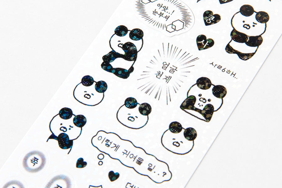 Sticker Panda Black