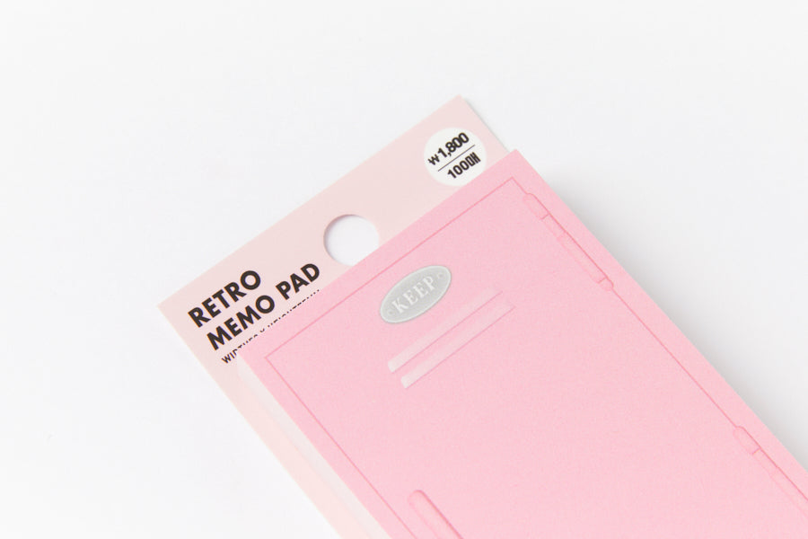 Sticky Memo Pad Pink Heart Locker