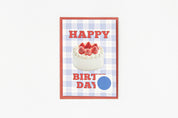 Birthday Card Strawberry Cake