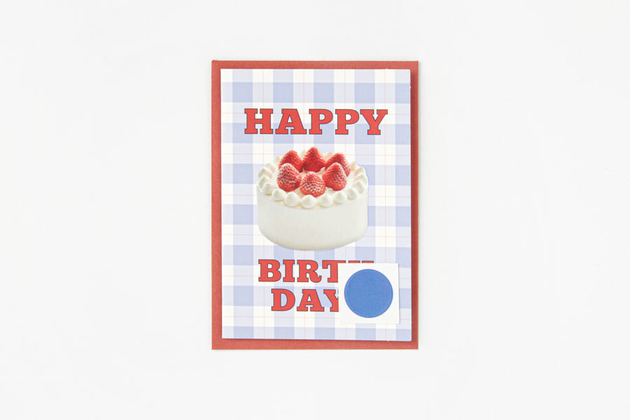Birthday Card Strawberry Cake